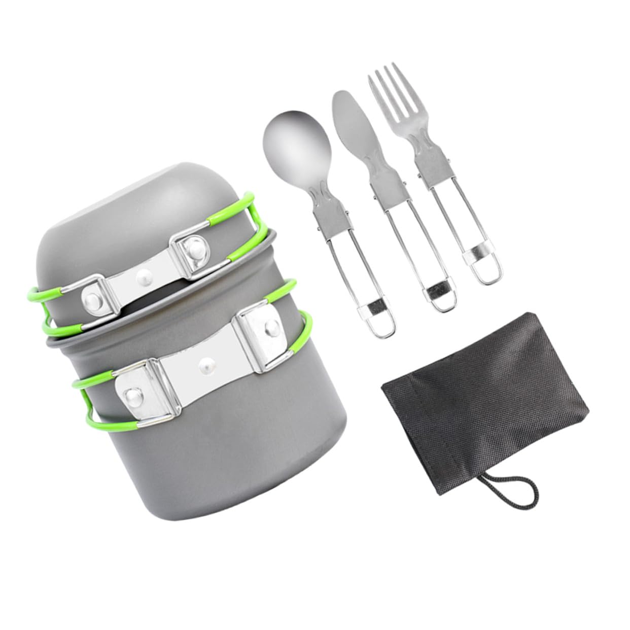 Kit cuisine camping avec casserole et boîte de rangement compacte - 8
