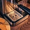 Felizia Latte - Macchina da caffè Espresso Semiautomatica 20 Bar con serbatoio per latte (1L) e schermo touch. Macchina da caffè 1350 W Thermoblock. Automatico per Cappuccino, Latte e Caffè Freddo