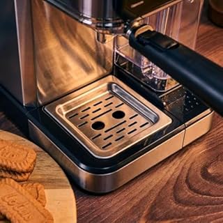 Felizia Latte - Macchina da caffè Espresso Semiautomatica 20 Bar con serbatoio per latte (1L) e schermo touch. Macchina da caffè 1350 W Thermoblock. Automatico per Cappuccino, Latte e Caffè Freddo