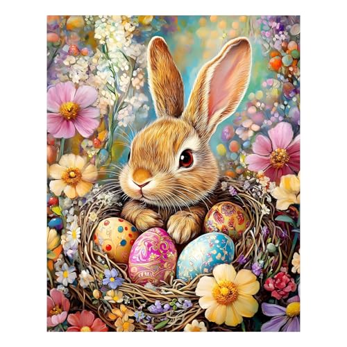 Product Image of the Reivworl Easter Paint by Numbers Kit for Adults Beginner, 16' Wx20 L Easter Paint by Number for Adult, Acrylic Painting Kits with Canvas for Gifts and Wall Decor