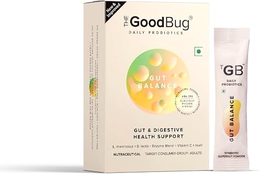 The Good Bug New &amp; Improved Overall Digestive Health Gut Balance Probiotics Supplements- 3Bn Cfu Of Clinically Proven Stra...