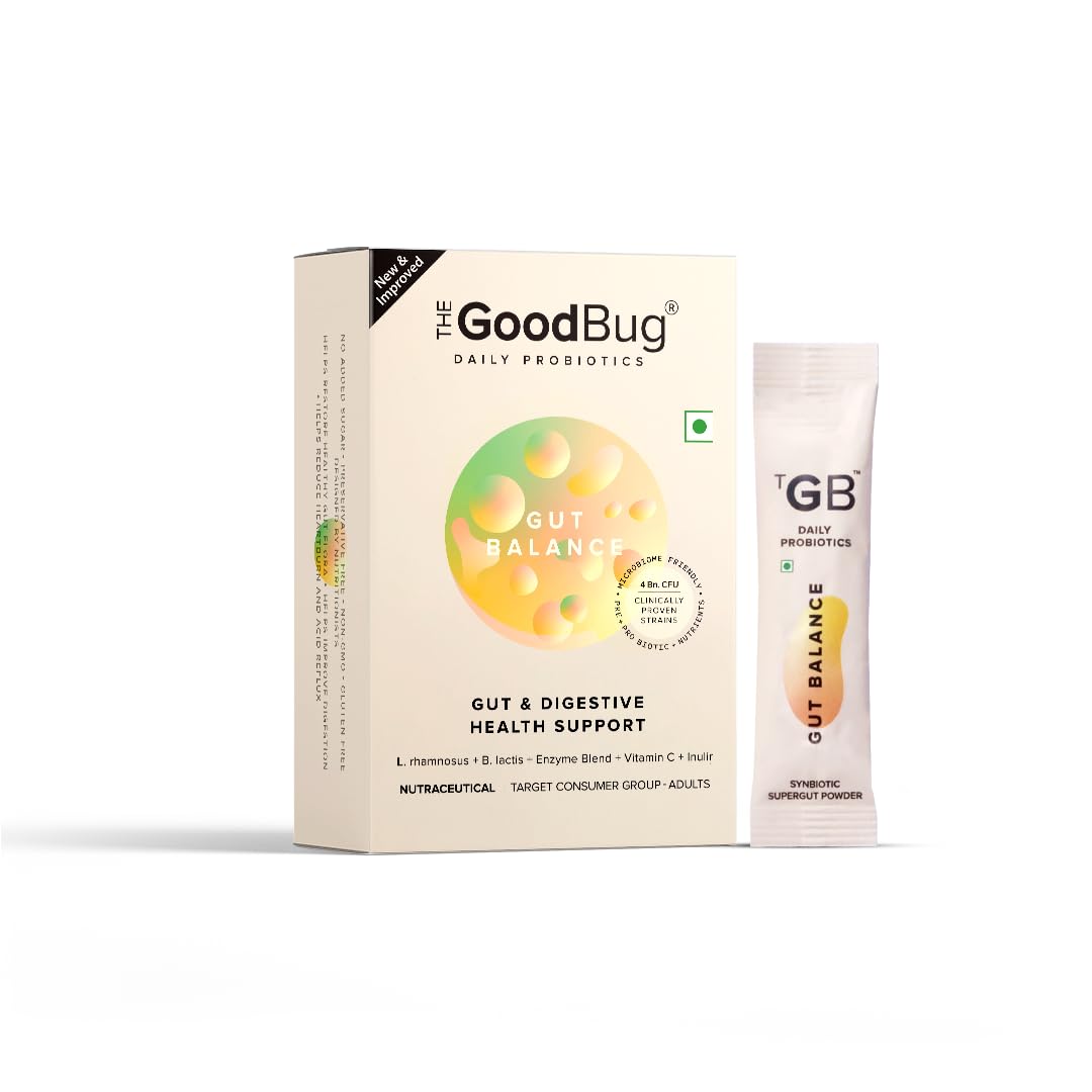 The Good Bug New & Improved Overall Digestive Health Gut Balance Probiotics Supplements- 3Bn Cfu Of Clinically Proven Stra...