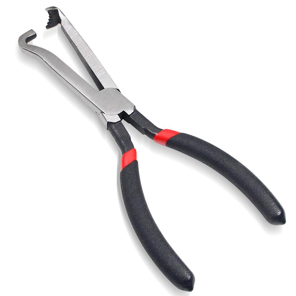 STHIRA® Electrical Disconnect Plier Tool 8 inch Carbon Steel Automotive Connector Pliers with Rubberized Insulated Handle, Terminal Release for Auto Mass Air Flow Sensors Fuel Injectors Ignition Coils-image-28