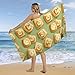 Goat Cheese Puff Printed Beach Towel Lightweight Swim Surfing Towels for Pool Travel Vacation 160x80cm