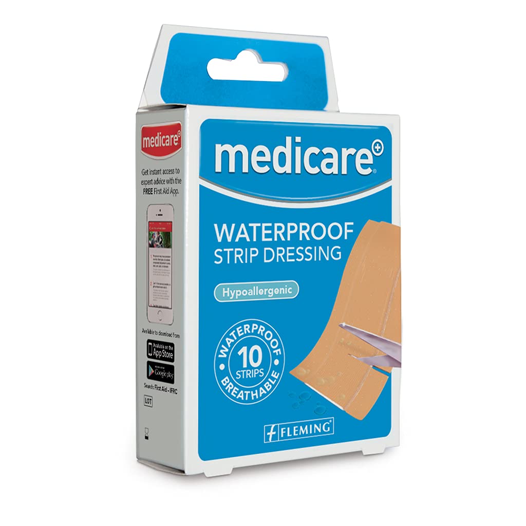 Fleming MEDICARE WATERPROOF STRIP 6CM X 10CM (10 STRIPS)