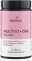 Emana Suplemento Vitamínico Multivit + DHA Mulher - 30 Cápsulas