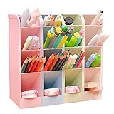 4PCS Portalápices Multifuncional Organizador de Escritorio - Organizador de Bolígrafos para Oficina,Organizador de Pluma para Oficina