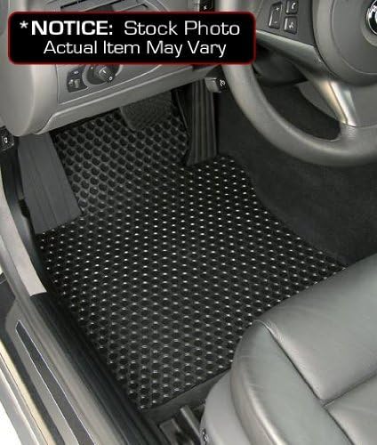 Lloyd Mats Custom-Fit All-Weather Rubbertite Floor Mats 2 Piece Front Set Compatiable for Mazda Miata L - Black (1999 99 2000 00)