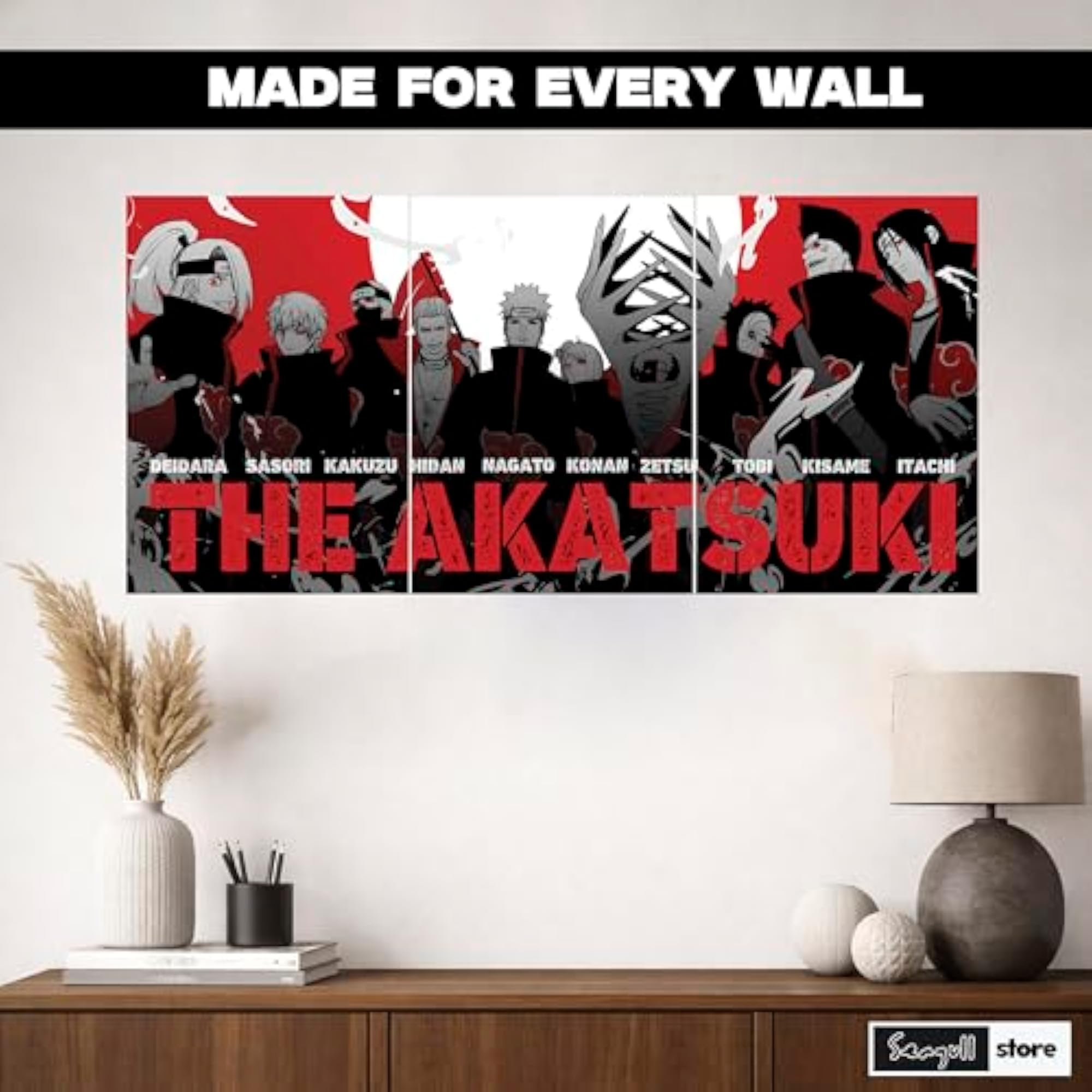 Store Naruto Akatsuki Wall Poster A4 Size