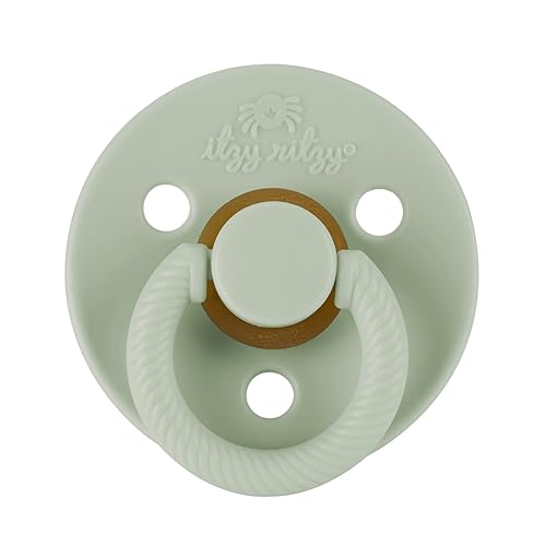 Miniatura 2 de Itzy Ritzy Chupetes de goma natural (juego de 2)  Chupetes para bebé con pezón en forma de cereza y agujeros de aire grandes para mayor seguridad