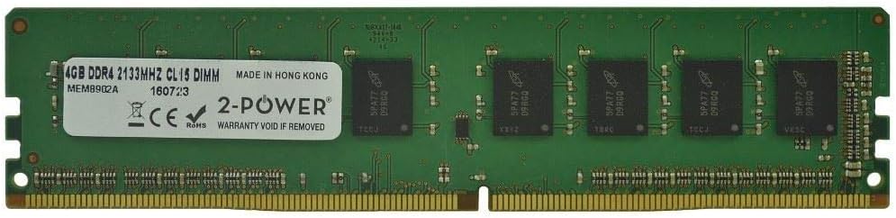 2-Power 4GB DDR4 2133MHz CL15 DIMM Memory - replaces P1N51AA