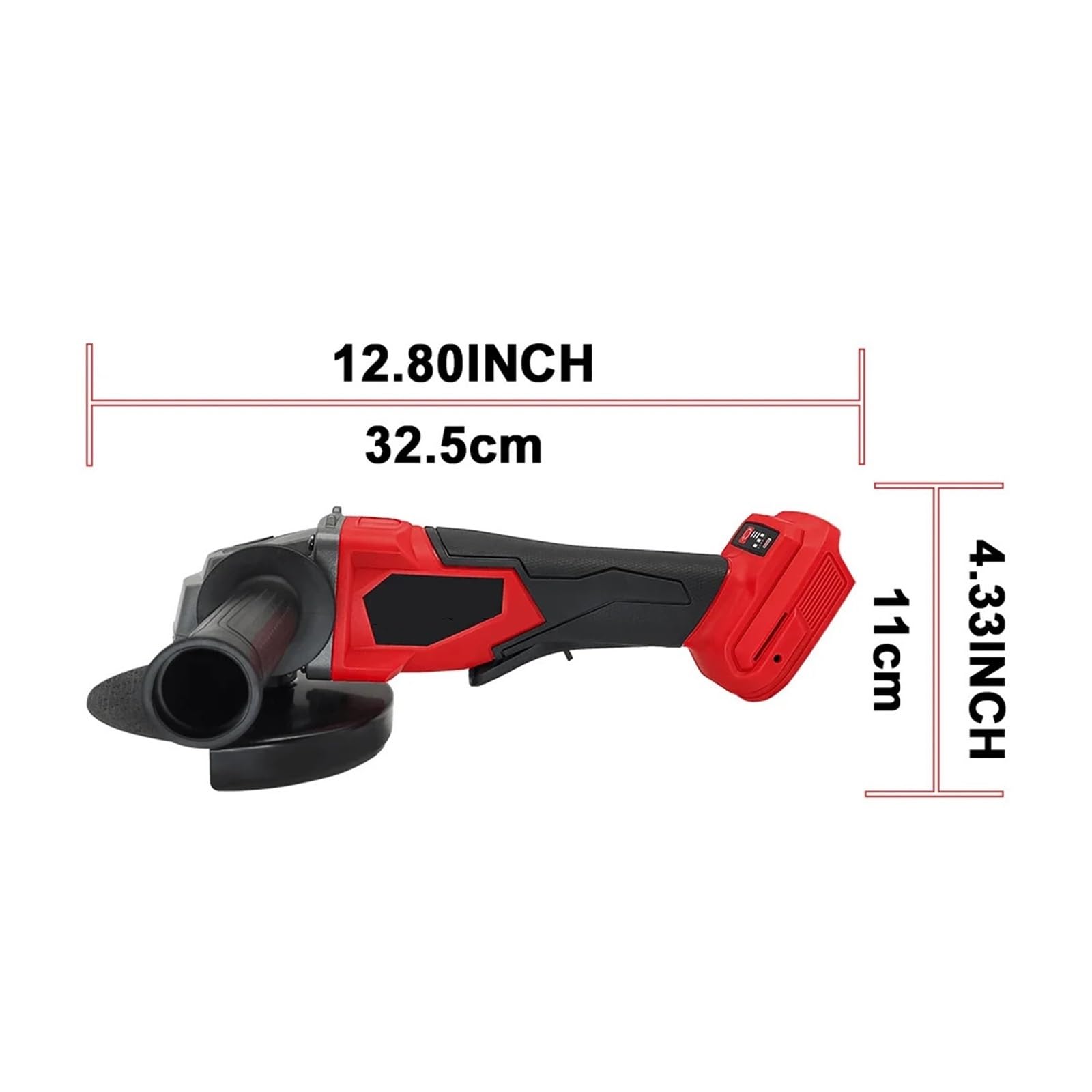 Smerigliatrice elettrica, 125MM M14 Smerigliatrice angolare elettrica senza spazzole Macchina da taglio a velocità variabile Rettifica utensile elettrico batteria 18V (senza batteria)