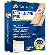 TXL Active Feet Corn Remover, Toe Corn Remover, 30 Pack, Remove Corns Fast, One Step Corn Remover...