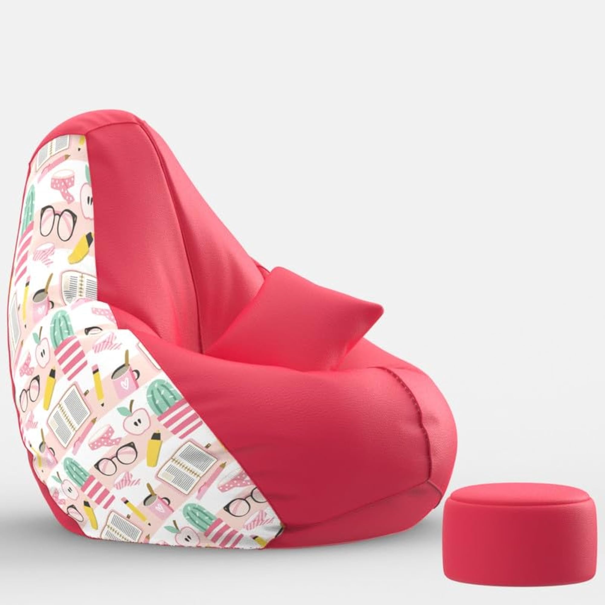 Cover 4XL with Free Cushion & Footrest, GraphicNook Combo