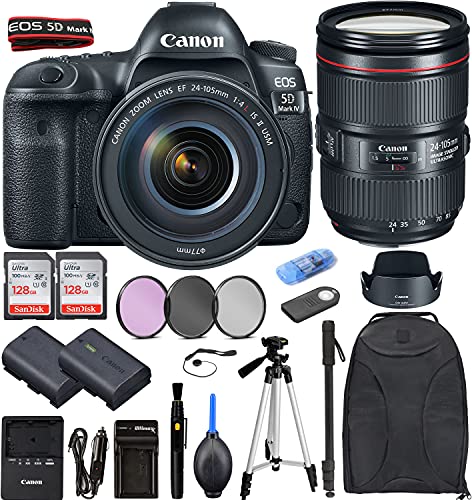 Canon EOS 5D Mark IV Cámara DSLR con lente 24-105mm y accesorios miniatura 1
