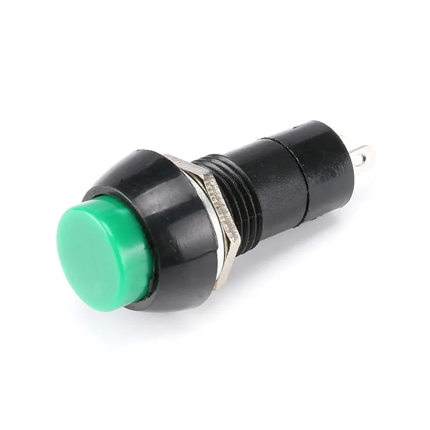 10Pcs Momentary Pushbutton Switches 3A /125VAC Self Return Push Button Switch Red Green DIY Touch(Green)