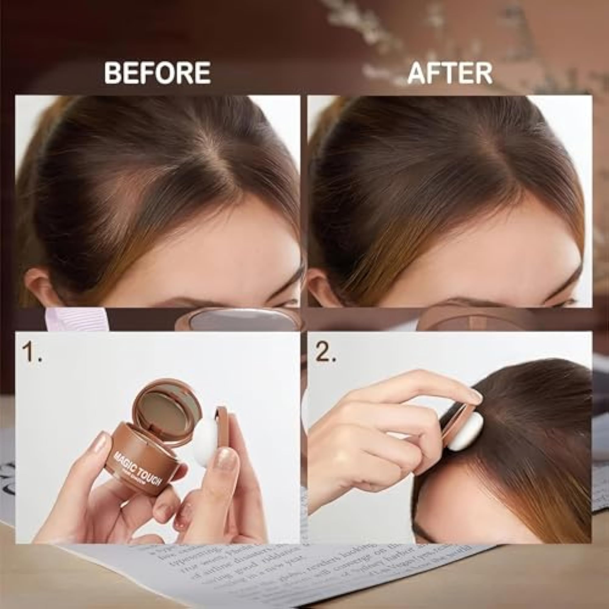Cover-Up Hair Powder for Grey Roots & Bald Spots