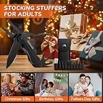 Pocket Multitool with Safety Locking Handy, Gifts for Men, 12 in 1 Multi Tool with Pliers Knife Bottle Opener Screwdriver Saw, Perfect for Outdoor, Survival, Camping, Hiking, Simple Repair
