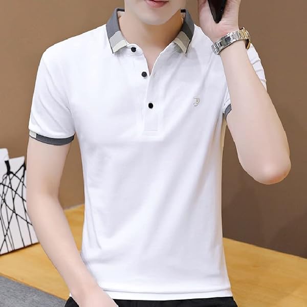 YFQHDD T-Shirt in Cotone t-Shirt in Cotone a Maniche Corte (Color : White, Size : XXXL Code)