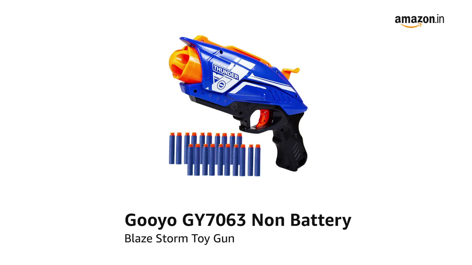 昭和の玩具／GIANT・8。RUNNING SHOOT。PLASTIC GUN。 Gooyo GY-7072 Blaze Storm Toy Gun with 10 Foam Bullets & 10