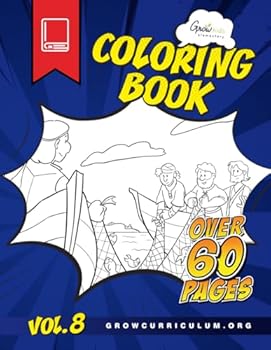Paperback Elementary Grow Kids Coloring Book (Volume 8): 60 Coloring Pages and Activities Inspired by the Bible Book