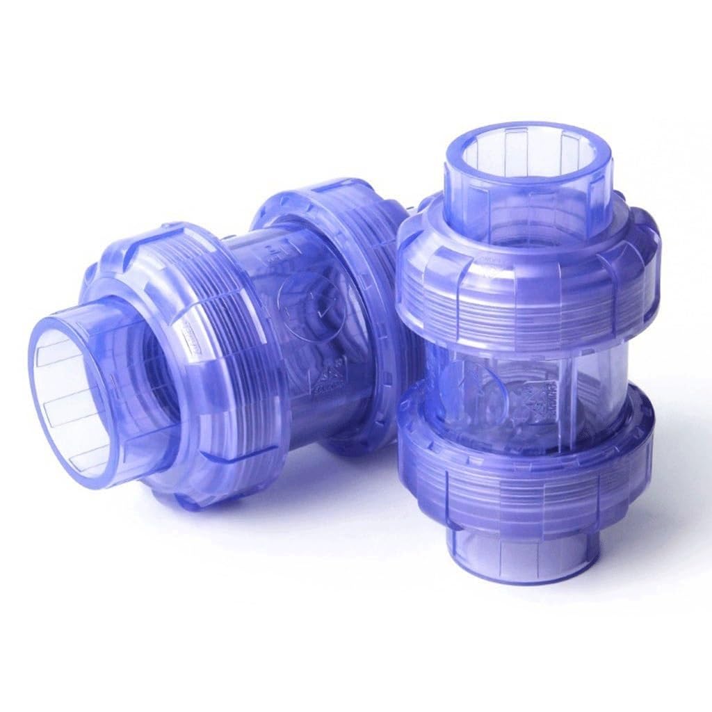 1pcs Trasparente PVC Valvola di Ritegno Non di Ritorno A Un Modo UPVC Raccordi for Tubi, for L'irrigazione del Giardino Acquario di Pesce(40MM)