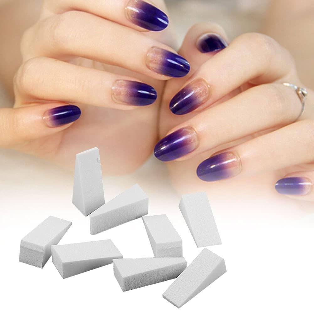 generic Nail Polish Sponge Stamping Painting Sponge Soft Mini Applicator Wedges Gradient Nail Art Sponges Transfer Manicure Cosmetics Tool 8 PCS Durability