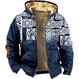 √ Occasion : ce sweat-shirt en polaire à imprimé ethnique occidental convient à diverses occasions comme le travail professionnel, les entretiens, les fêtes, le golf, la vie quotidienne décontractée, etc., pour les jeunes hommes et les hommes plus âgés. Le pull est idéal comme cadeau de Noël, cadeau de Thanksgiving ou cadeau d'anniversaire pour votre mari, papa et amis. Épaisseur et douceur modérées pour l'automne et l'hiver.