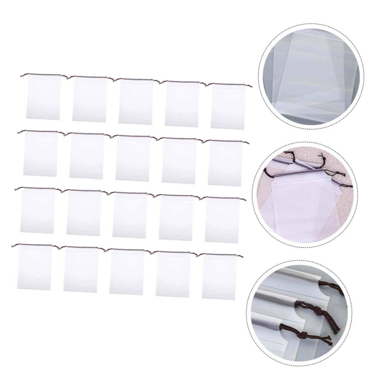 30pezzi Borsa Trasparente Con Coulisse Per Scarpe Organizer Da Viaggio Sacchetti Salvaspazio Per Scarpe Accessori Per Viaggi e Fitness