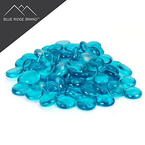 Blue Ridge Brand Reflective Fire Pit Glass Beads - Professional Grade Fire Glass for Fire Pit - 3/4