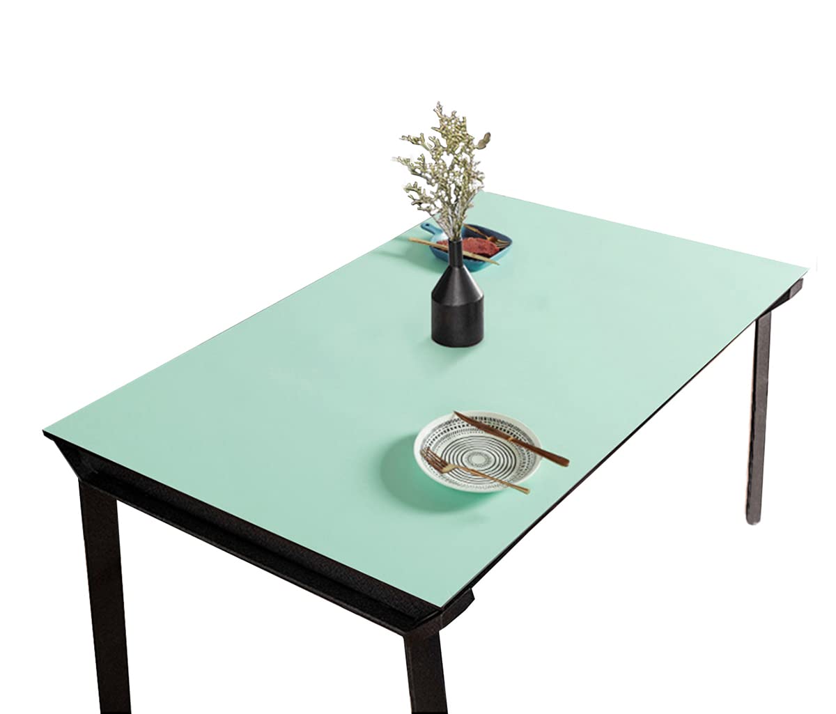 Mantel impermeable de poliuretano verde y azul, 60 x 180 cm, resistente a arañazos y manchas, ideal para uso doméstico y de oficina