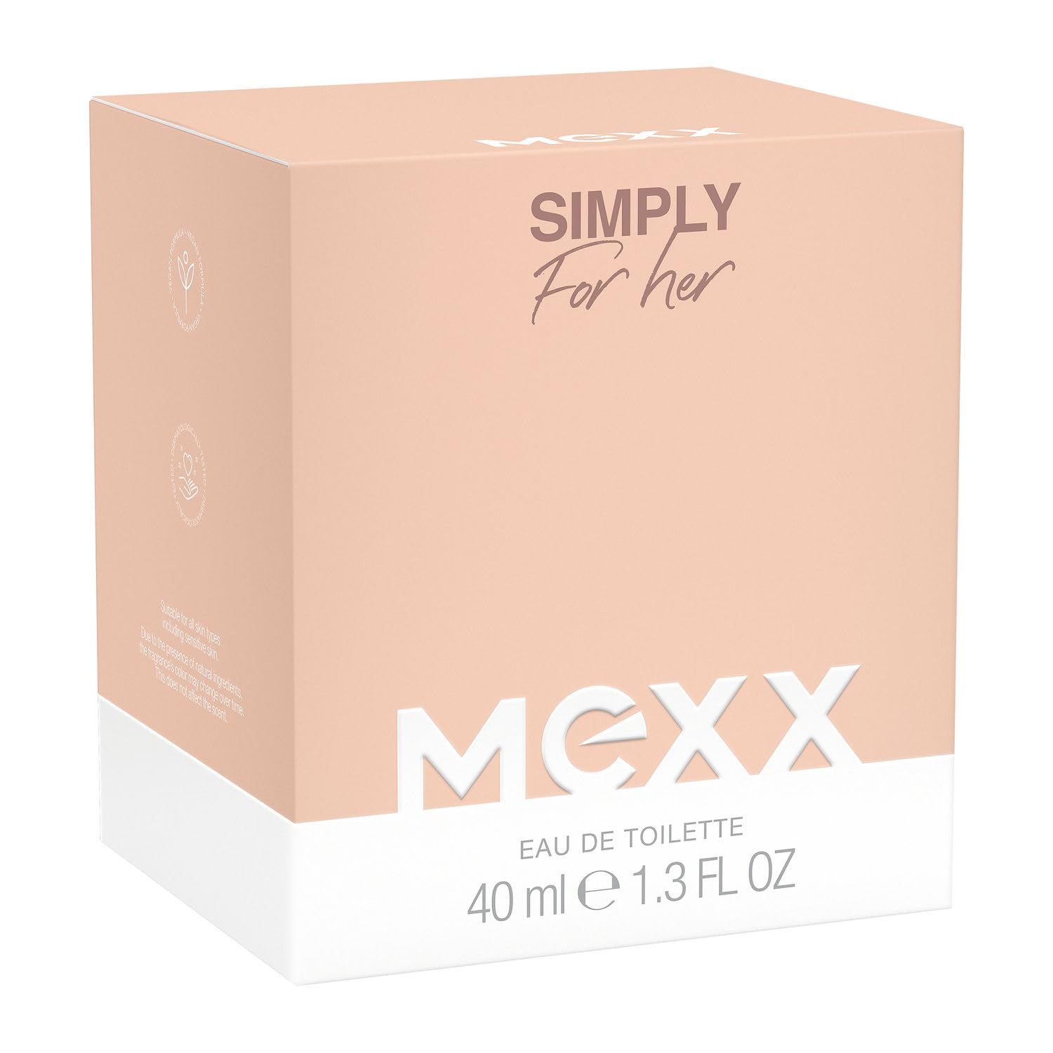 Mexx Simply Woda Toaletowa dla Kobiet o Kwiatowo-Owocowym Zapachu i Wegańskiej Formule, 40 ml
