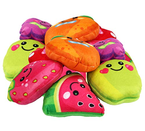Plush Fruit Cartoon Figures Stuffed Toys, Bulk Set Of 12. #TOP4