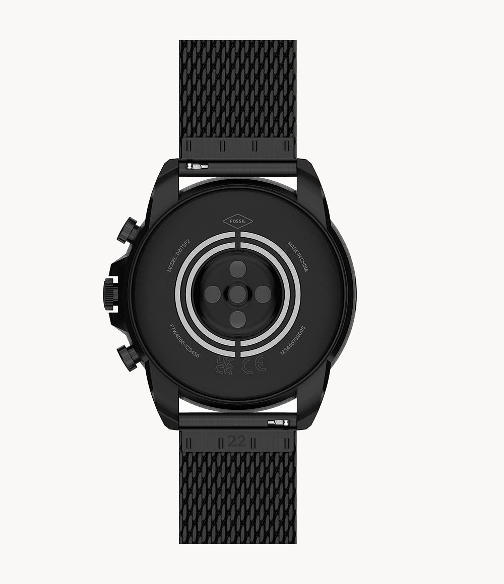 Fossil Herren Touchscreen Smartwatch 6. Generation mit Lautsprecher, Alexa Built-in, Herzfrequenz, NFC und Smartphone Benachrichtigungen