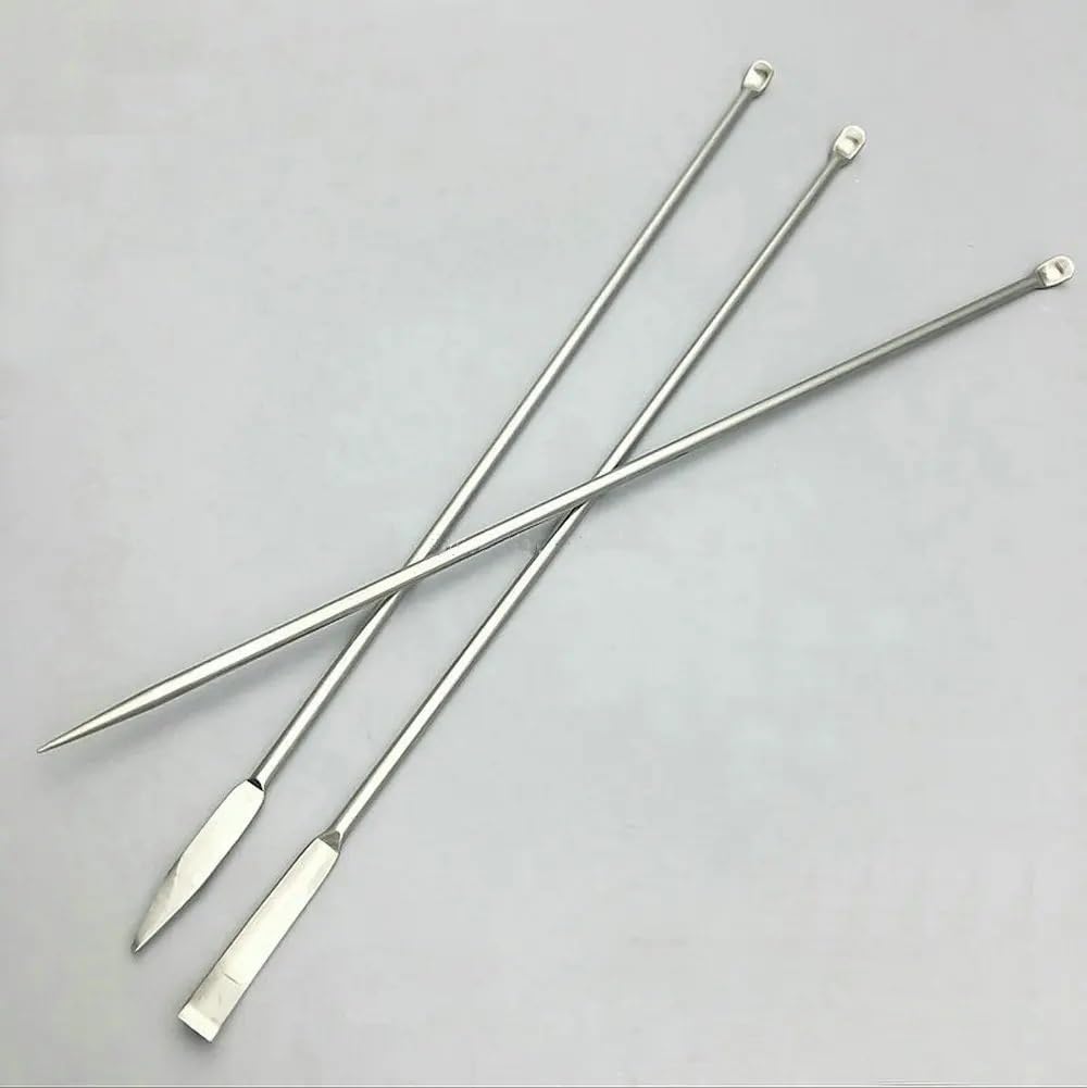 Schabelöffel-Set aus Edelstahl, 220 mm, for den Einsatz im Labor und im Krankenhaus(1 set)