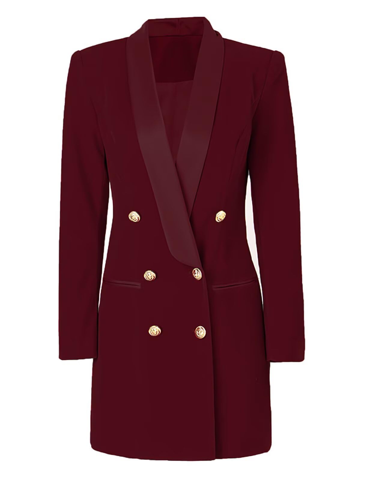 Jackets for Women Business Casual Long Blazers for Women Double Breasted Blazer Jackets Womens Blazers