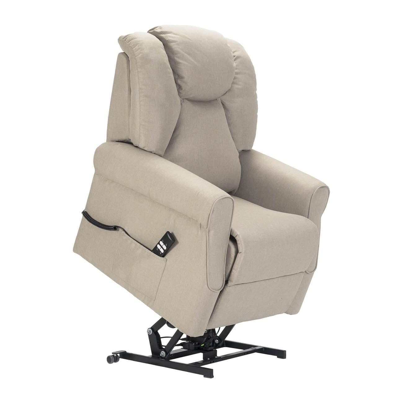 Sime Betty 2 Moteurs PERSONNALISÉ Fauteuil releveur Relax Dispositif Médical système de Roue Doux siège à Micro-Ressorts résistant aux Taches Chanvre