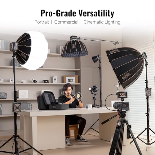 Softbox Parabolique Bowens pour Eclairage Interview et Vlog Zhiyun - 5