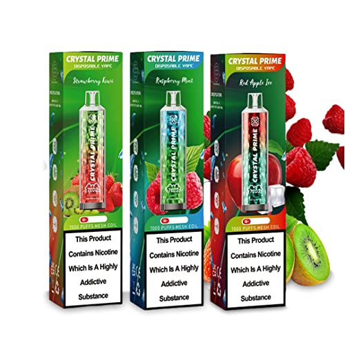 Crystal-Prime-7000-Puffs-Pack-of-3-Disposable-Vape-Pens-Pod-Starter-Kit-3D-Shape-E-Cigarettes-Draw-Activated-Vape-Pen-No-Nicotine