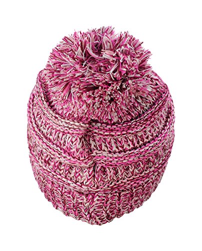 C.C Kids' Cute Warm and Comfy Pom Pom Children's Knit Ski Beanie Hat3