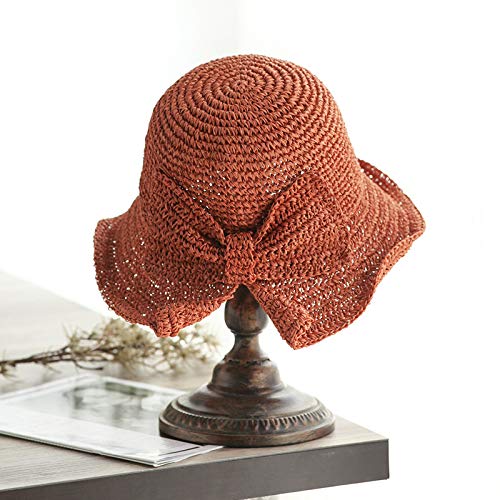 Chapeau de plage pour femme en paille souple idéal pour les vacances d'été