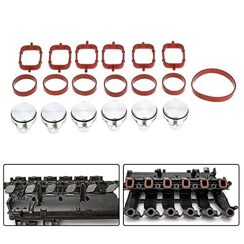 Kit Anulación Mariposas Colector Admision 33MM 6 CILINDROS Motores 525d 530d 535d Con Juntas Originales 71-33109-10 71-77546-00 40-77535-00 Palomillas Colector Anular Palometas 11617790701