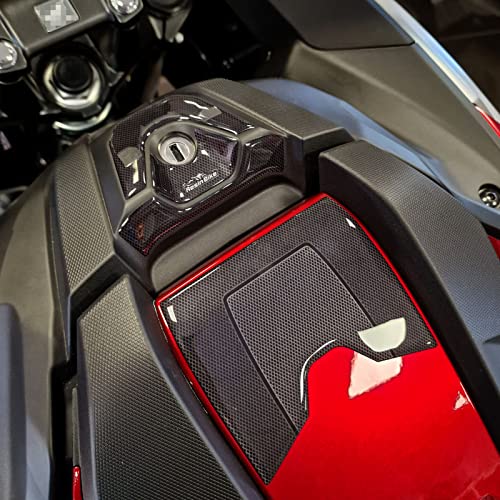 Resin Bike Adesivi Moto Compatibile Con Honda Nc750X 2021-2023. Protezione Moto Zona Chiave Porta Oggetti Da Urti E Graffi. Adesivi 3D Resinati Nc750X
