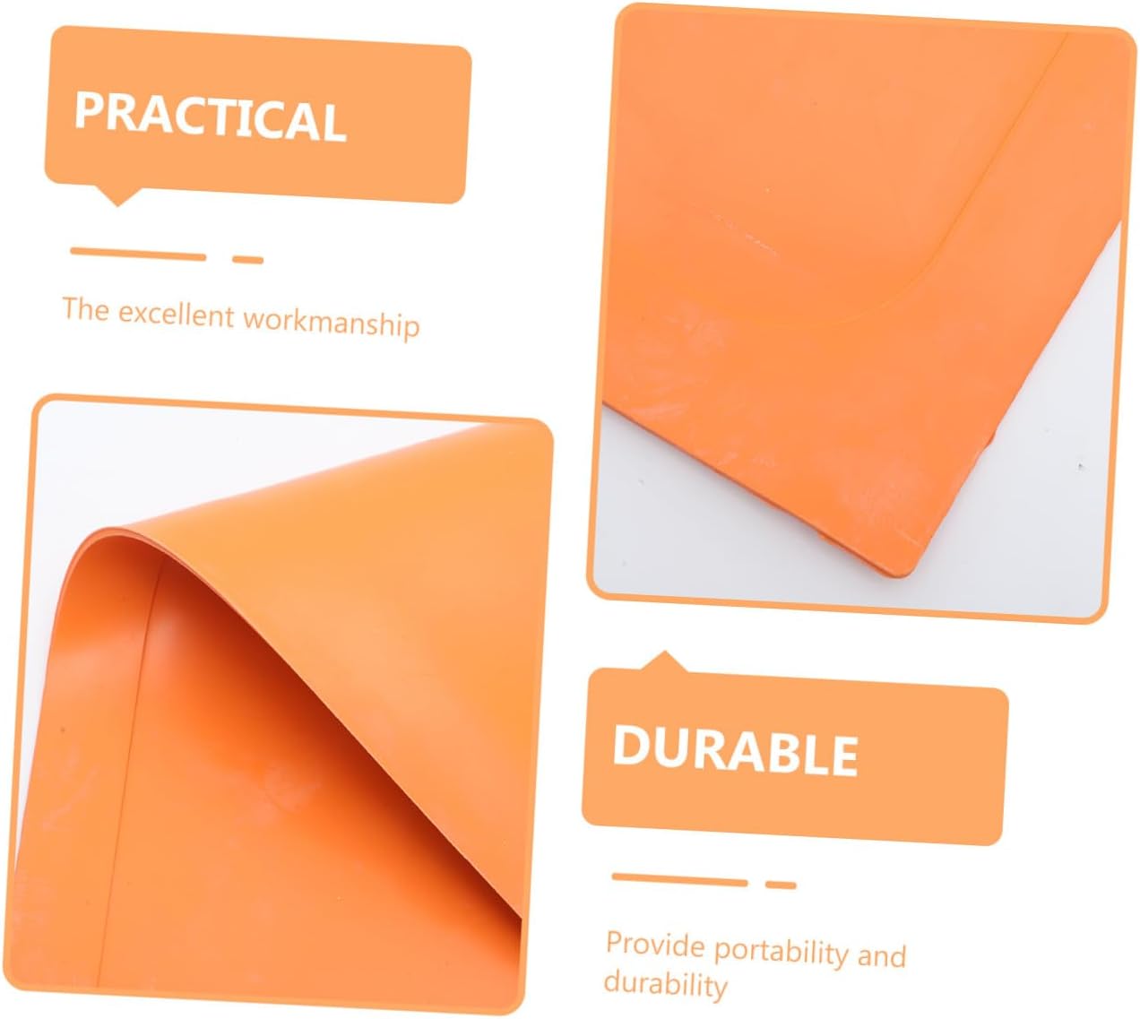 Abaodam 5-Piece Baseball Pitcher Rubber Base Set Non-Slip Kickball and Softball Plates Waterproof Training Equipment for Backyard and School Sports