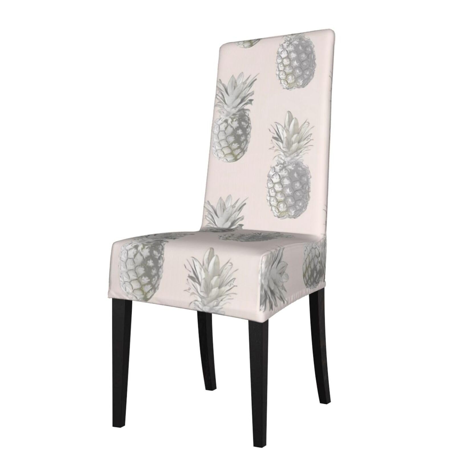 YYHWHJDE Lovely Pineapple Prints Protection Cover for Dining Chair – Stretchable Slipcovers for a Refreshing Dining Room Makeover