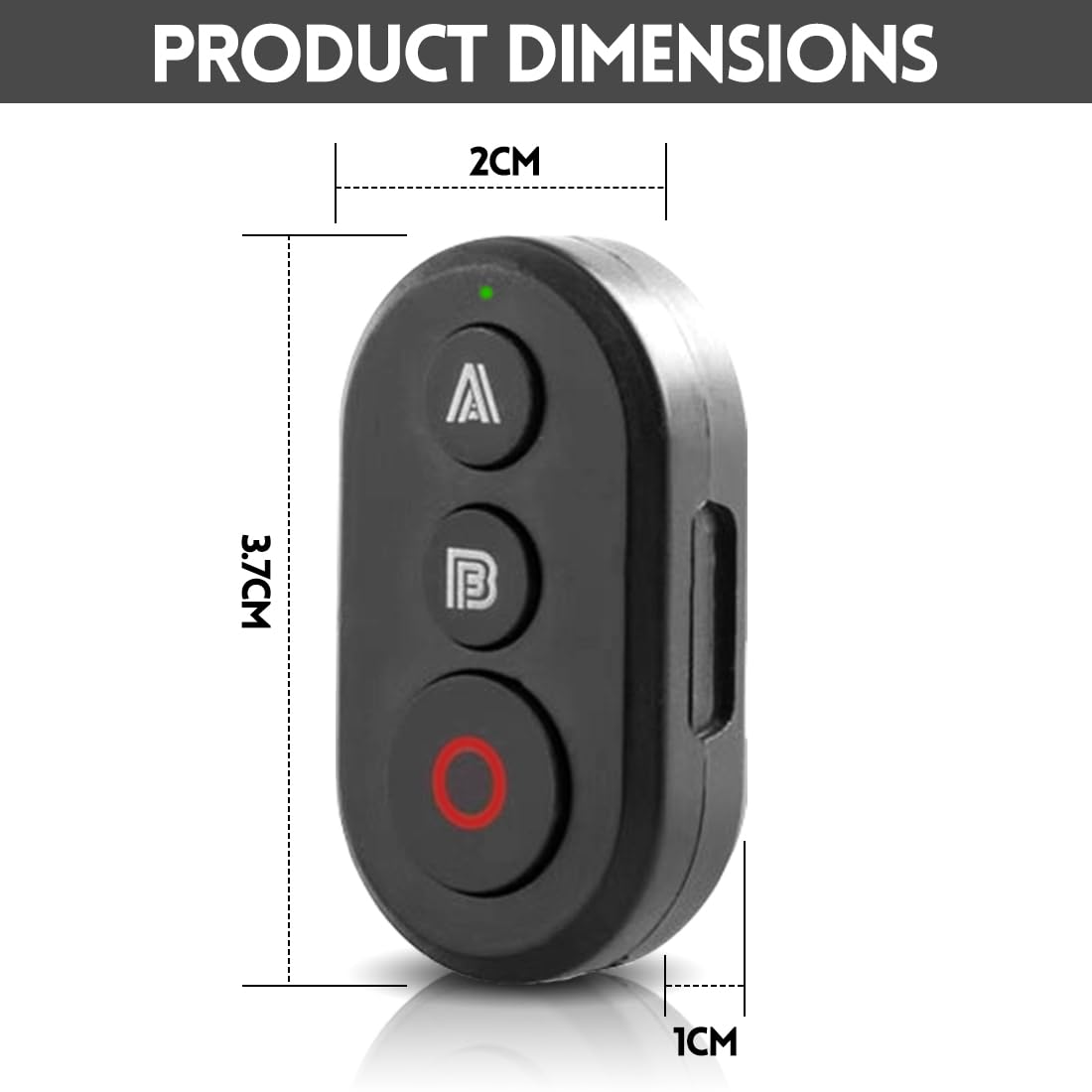 Fernbedienung kompatibel mit DJI Action 6/Action 5 Pro/Action 4 Wireless Remote Controller für Action-Kameras & Smartphones, 25m Reichweite Präzise Bewegungsverfolgung, Smartphone Kameras Zubehör