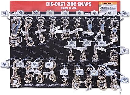 Campbell T7616602 3/4 Swivel Round Eye Trigger Snaps