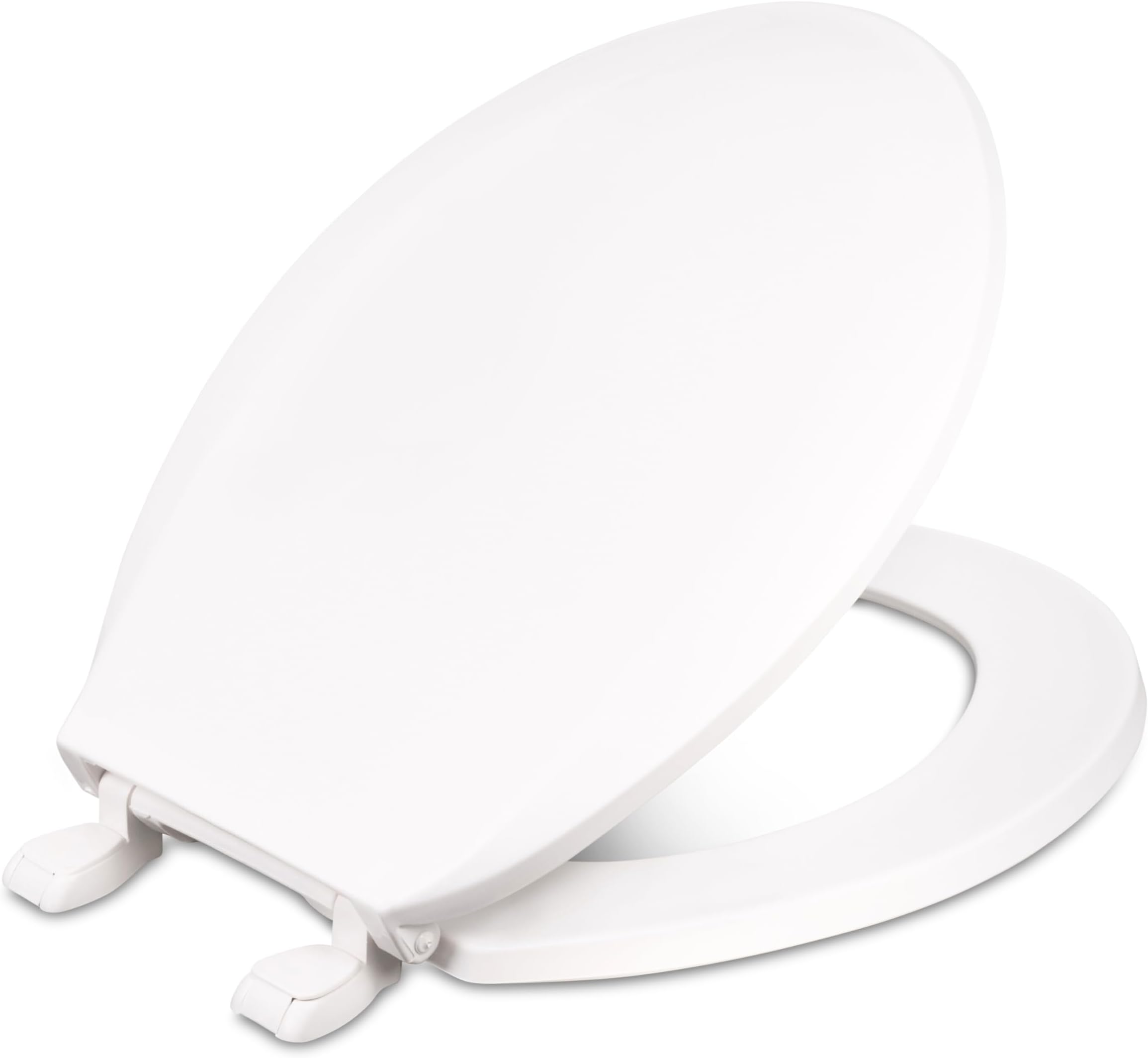 1200-001 Round Plastic Toilet Seat, Standard Economy Model, Light Weight Residential, White