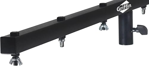Miniatura 2 de Soporte de barra en T para soportes de trípode de luz de DJ (paquete de 2)  Soporte de barra cruzada GRIFFIN para sistema de armadura de iluminación