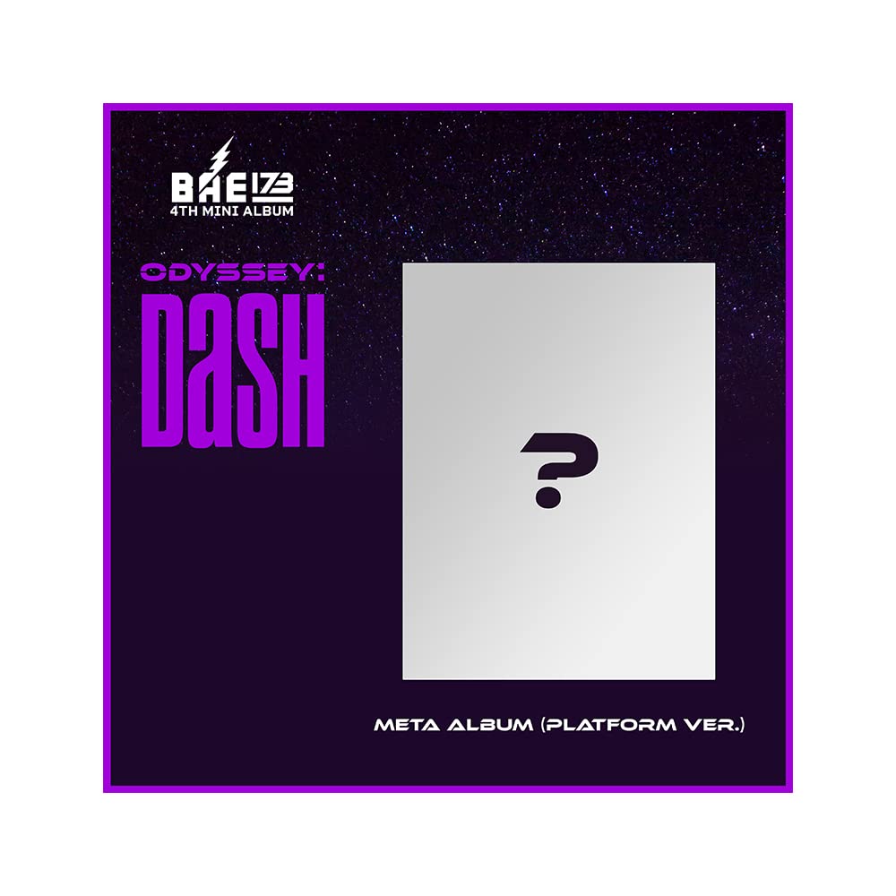 Mini album ODYSSEY : DASH de BAE173 version platform pour collectionneurs de K-Pop
